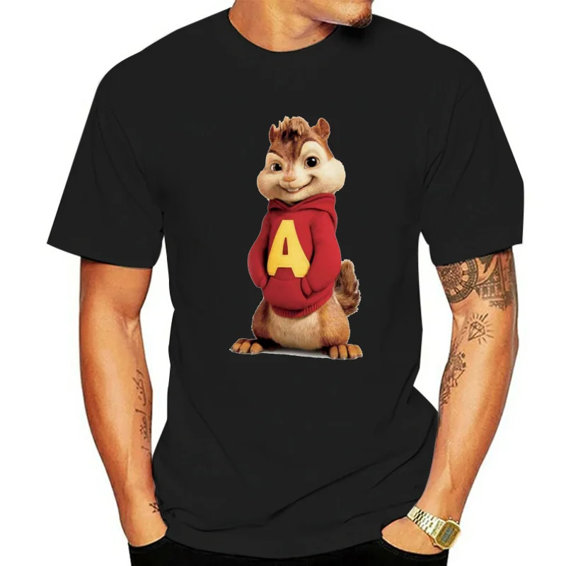 HANJ Family Alvin And The Chipmunks Road Chip T-Shirt For Men Black  cool T-shirt