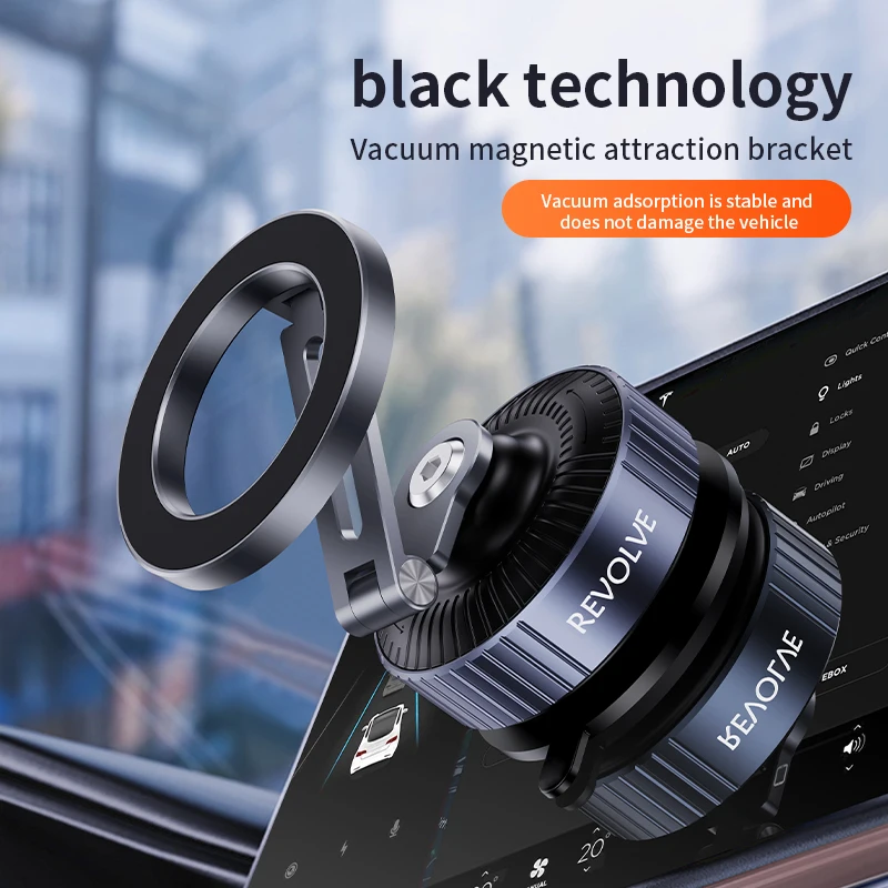 

Магнитная автомобильная подставка для телефона, складная вакуумная присоска, вращение на 360°, универсальный настольный держатель для нескольких сценариев, кронштейн для телефона