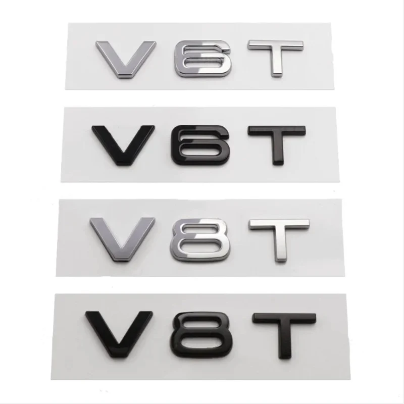 3D ABS Car Rear Trunk Logo Sticker 2.0 3.0 4.0 30 35 40 45 50 55 60 TFSI TDI V6T 2.0T For Audi A1 A3 A4 A5 A6 A7 A8 Q2 Q3 Q5 Q7