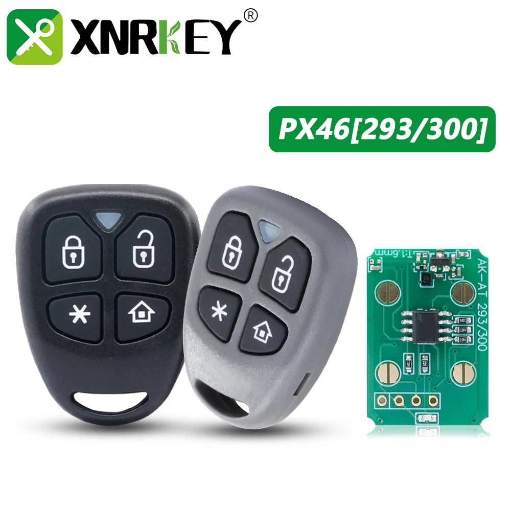 XNRKEY For Brazil Positron PX46 Shell Burglar Alarm 4 Button Control With Battery Clip AKBPCP071/ AKBPS122 Autokeysupply