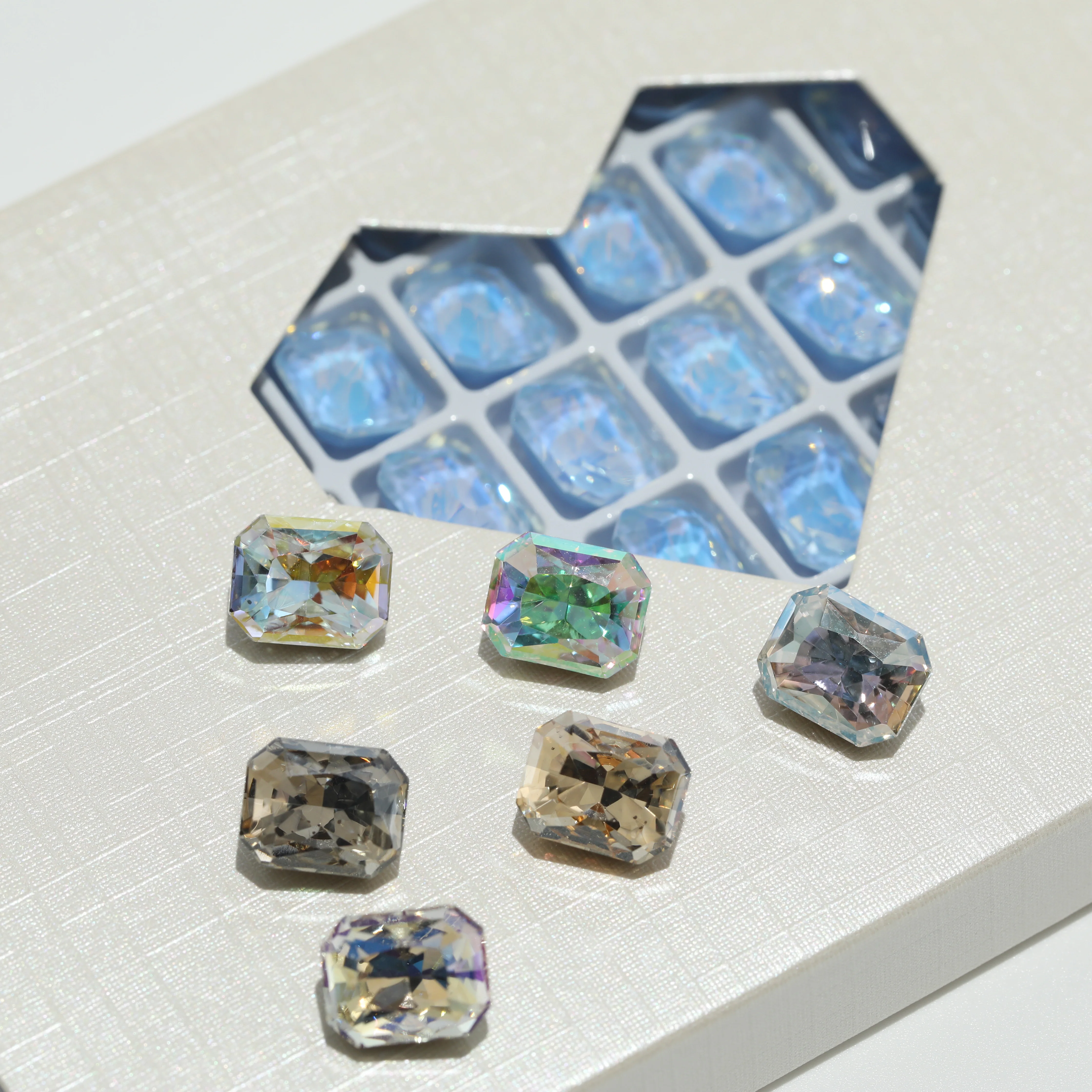 GRST DV4043 Premium Kristall Oktagonale Retro-Schliff Fancy Stones Design Version Serie Strasssteine für DIY Nagelkunst, Kleider, Taschen und Zubehör – Detail 6