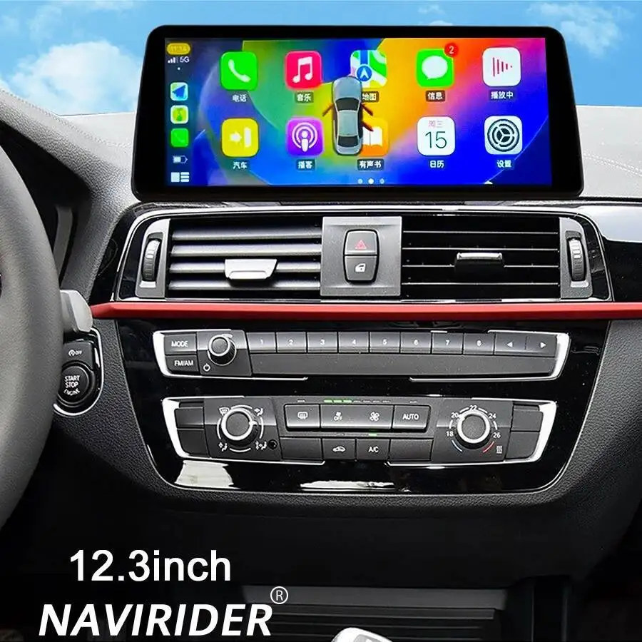 Pour BMW série 2 F20 F22 F23 2018 Carplay Bluetooth écran automatique 12.3 pouces lecteur vidéo multimédia de voiture HUAndroid 14 stéréo