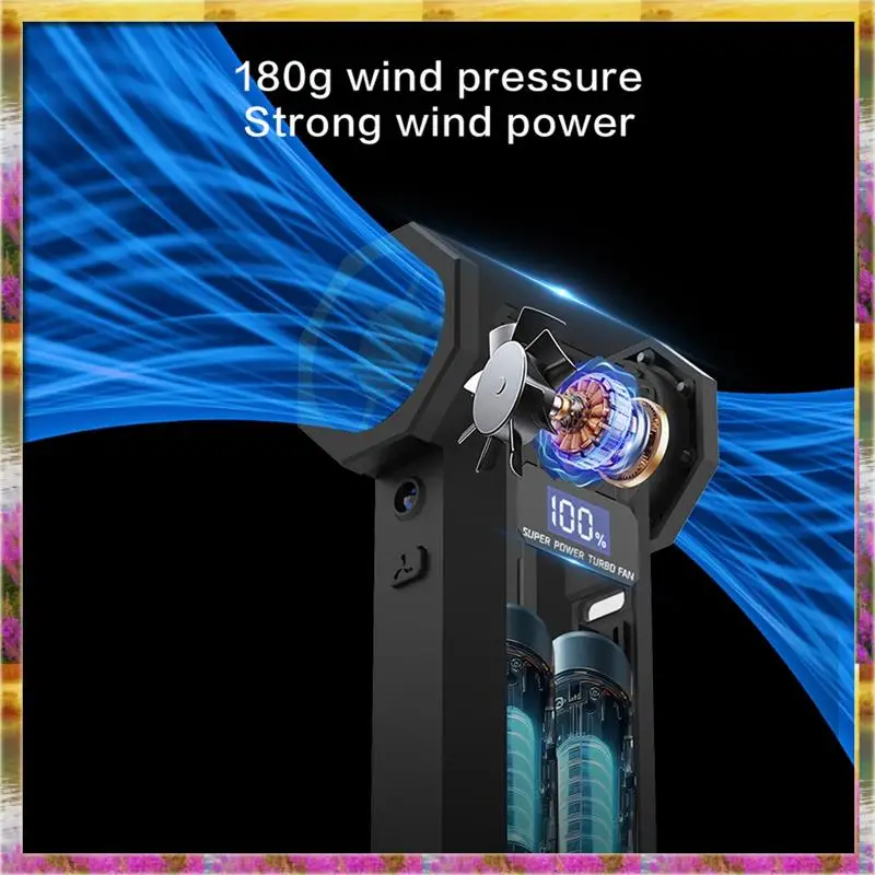 ABSU P80 Turbo Fan 120000RPM Electric Air Duster Portable Cleaning Blower Tool Charging 4 Gears Speed Adjustment