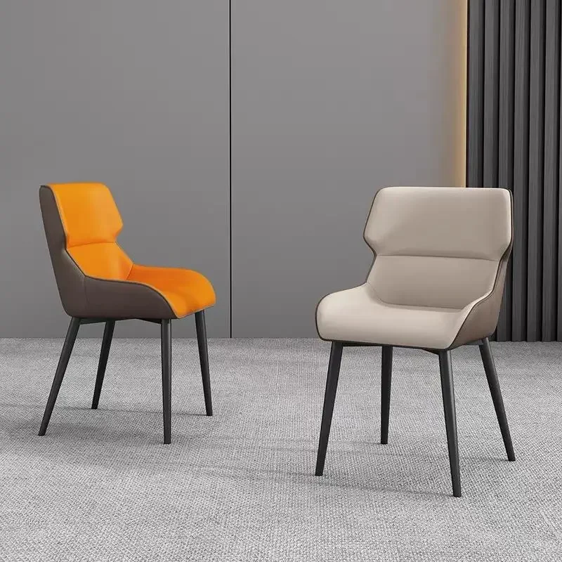 

Simple Makeup Chair Modern Dining Chair PU Leather Comfortable Living Room Chair