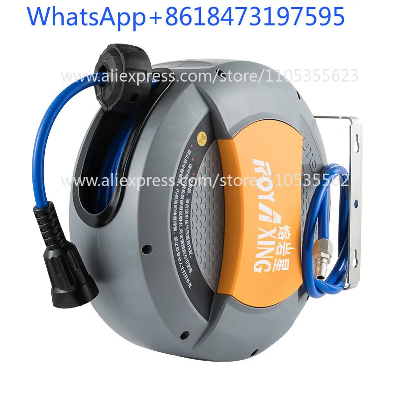 

Automatic telescopic pipe reel Suspended steam repair pneumatic tool 12 * 8mm tracheal air drum Automatic recovery reel