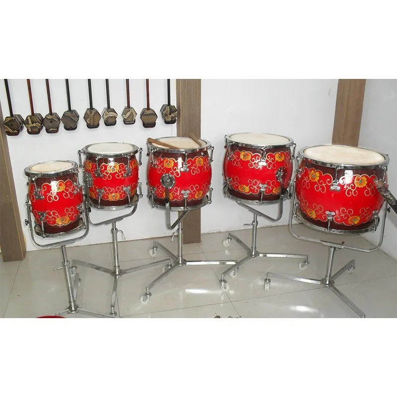 Five-tone drum row | Percussion Professional  Hall drum  Timpone drum  Ethnic teaching music Fitness and body hand play
