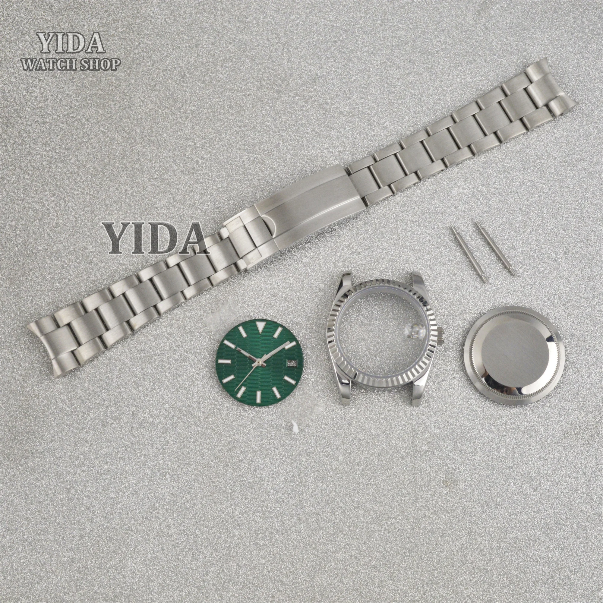 

NH35 Case Dial Hands 36/39mm Watch Case Stainless Steel Strap Sapphire Glass For NH36 Movement Datejust Mechancial Accessories