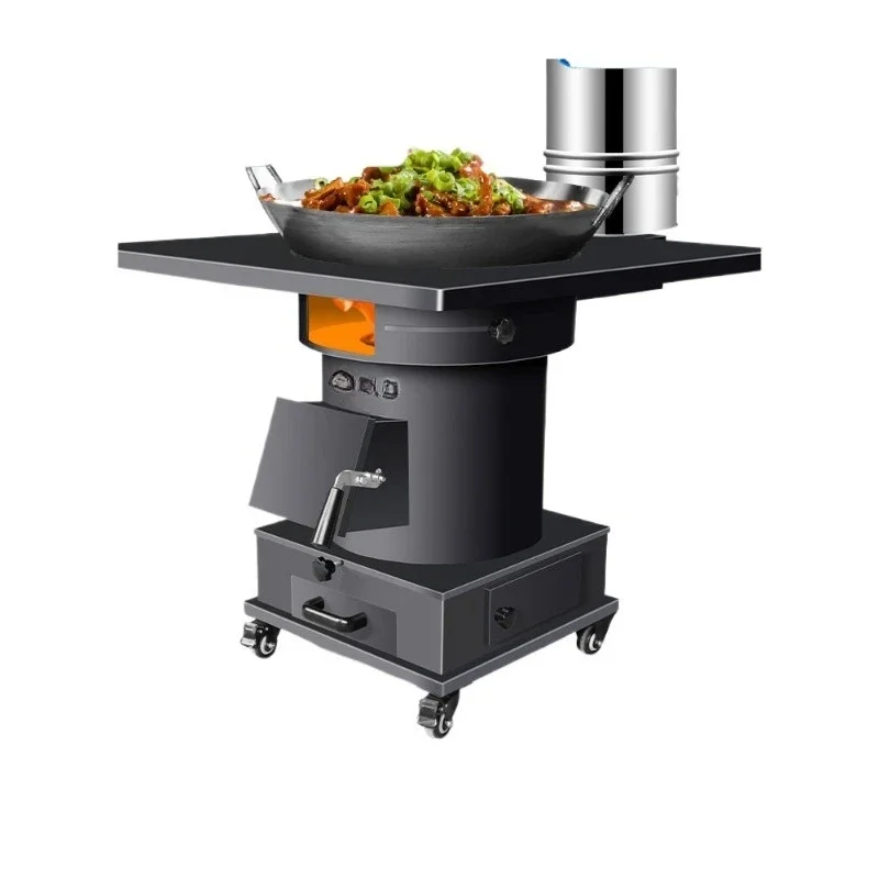 High-end gasification heating furnace, indoor smokeless coal dual-purpose firewood stove