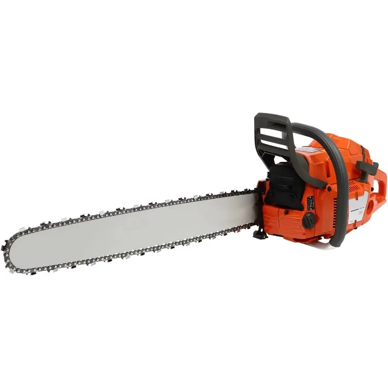 ^For 65CC 2-Cycle Gas Powered Chainsaw 24 Inch 4.55HP Chainsaw with Automatic Adjustable Oil Pump Petrol Handheld Cordless