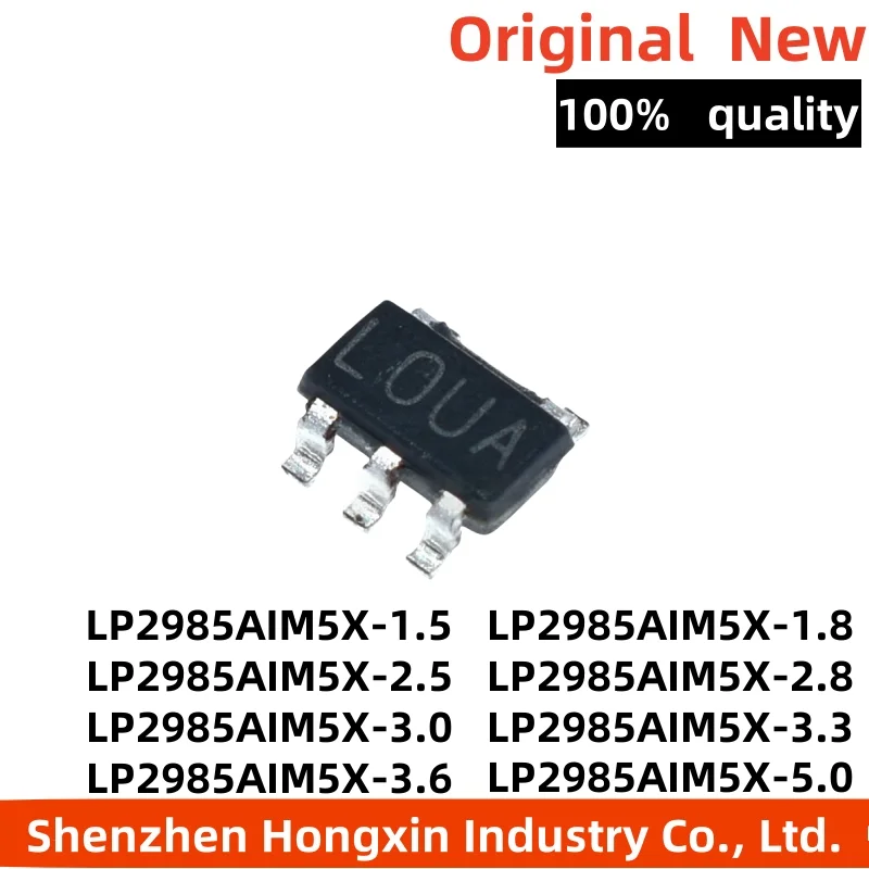 

New LP2985AIM5X 1.5 1.8 2.5 2.8 3.3 3.0 3.6 5.0 3V 5V SOT23 Low Voltage Drop Regulator