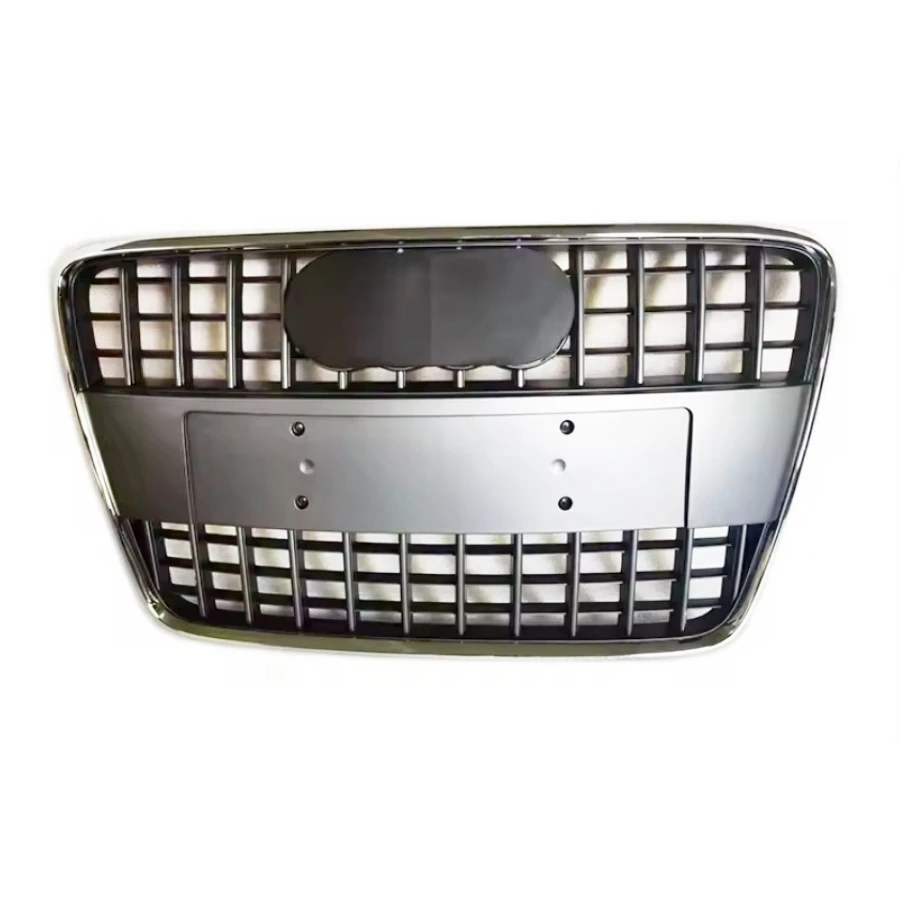 For RSQ7 Style Front Sport Hex Mesh Honeycomb Hood Grill Black For Audi Q7 4L 2007-2015 Car-styling Accessories tools