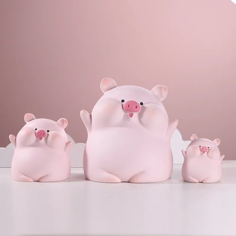 Pig Money Boxes Safe Shop Storage Does Not Open Mystery Cute Kawaii Children Piggy Bank Kids Spaarpot Home Decoration