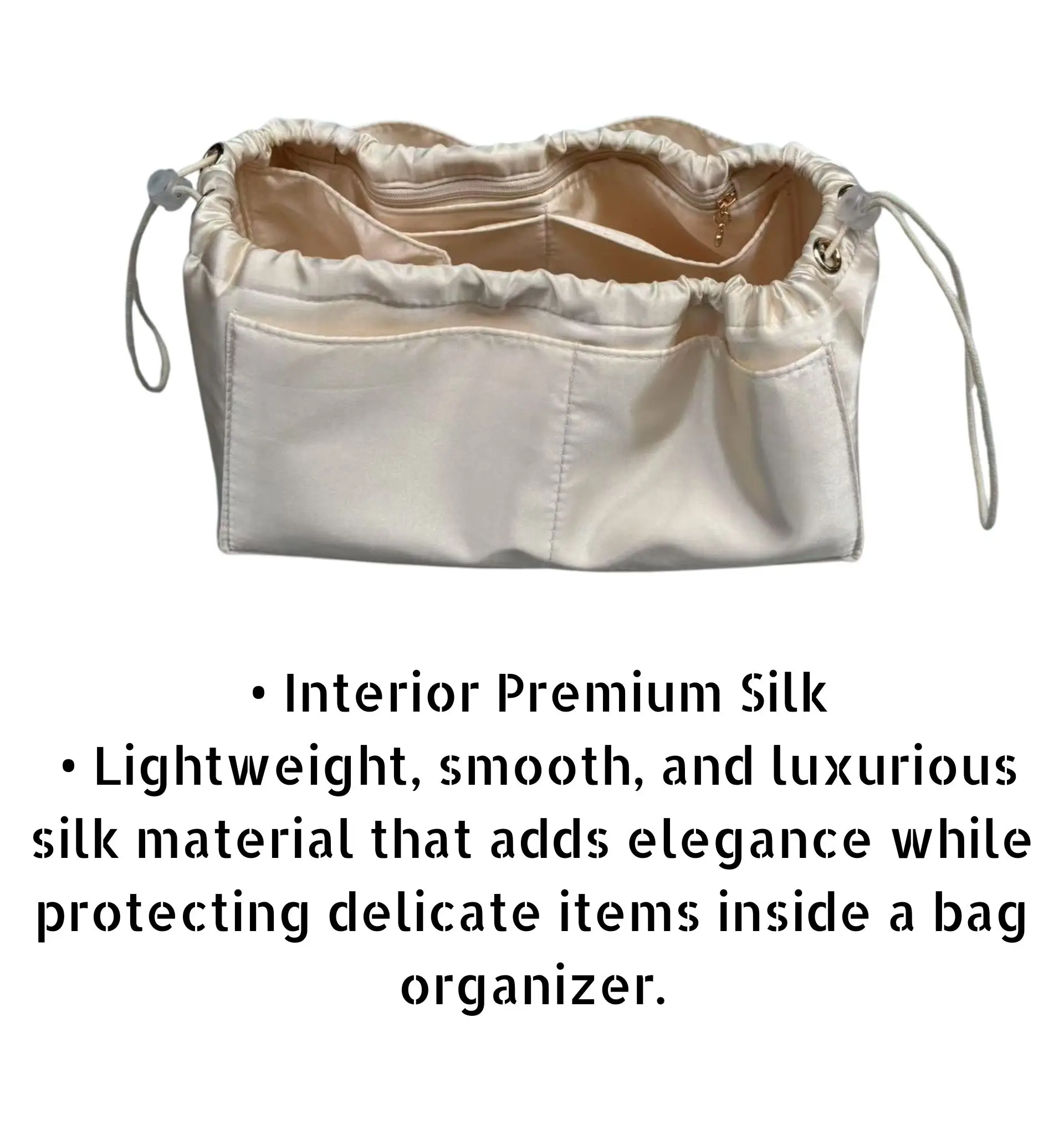 Purse Organizer neverfull bb pm mm gm Purse Organizer Silky Smooth,Silk,Luxury Handbag Tote in Bag Shapers, Women- Fits Bags - Image 4