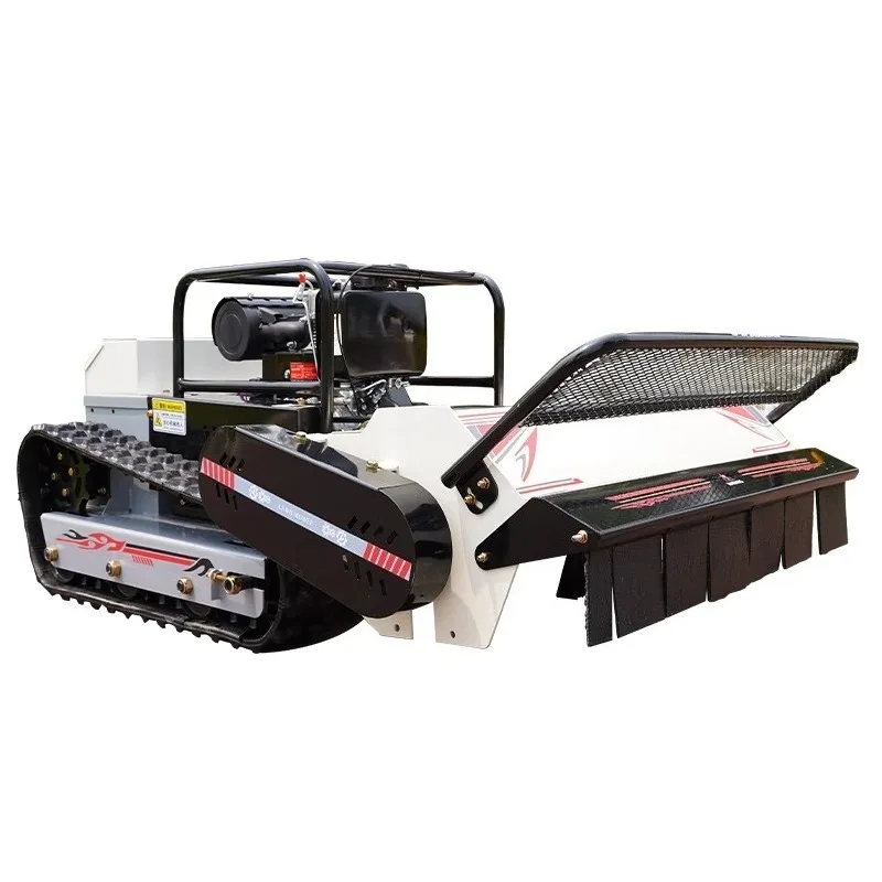 Remote Control Mower, Crawler All-Terrain Weeder for Orchard Lawn Care with Off-Road Capability