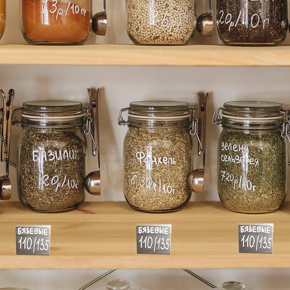 20 Buah Rak Label Rak Display Transparan Bentuk L L Label Harga Tampilan Berdiri Rak Label Tempat Rak untuk Toko Restoran