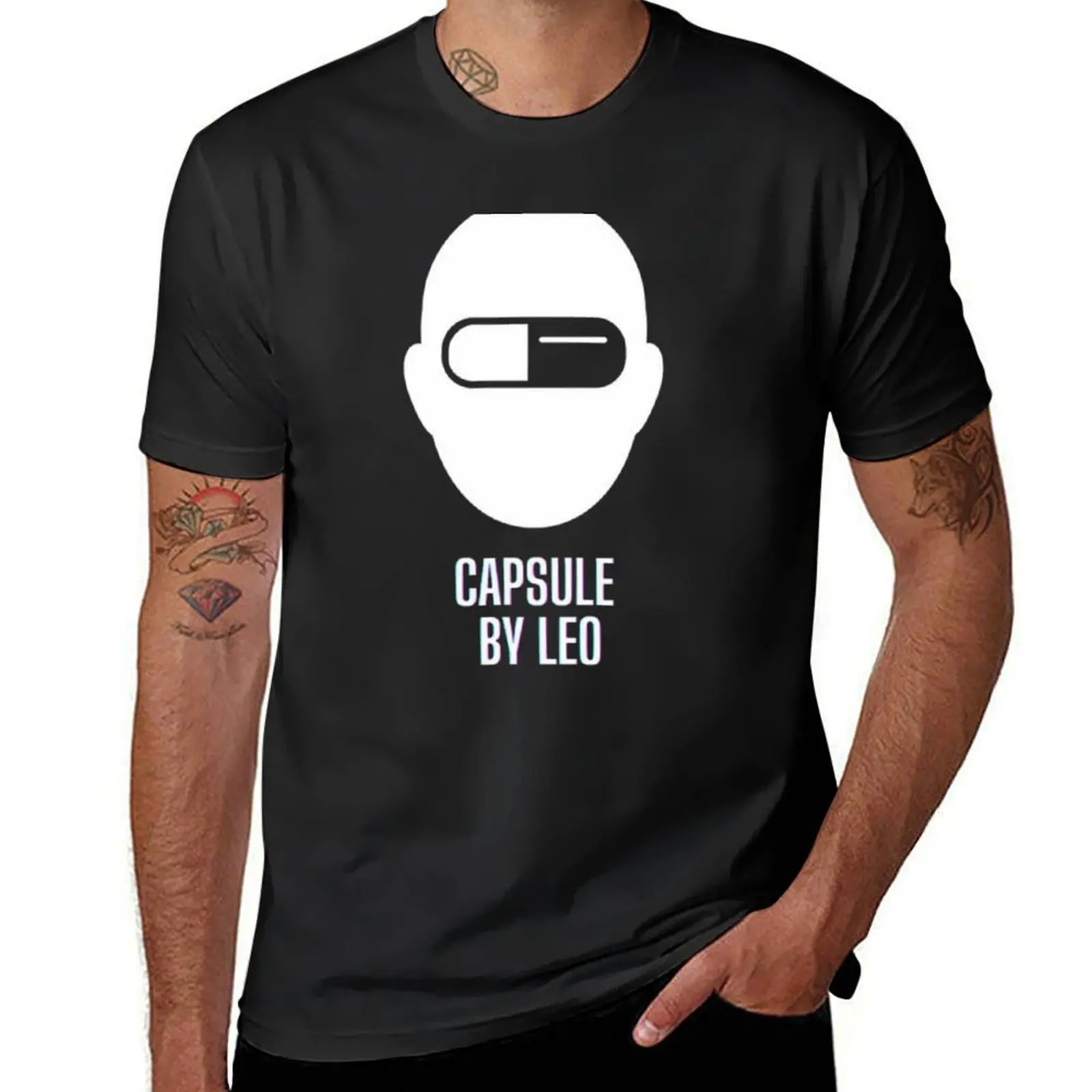 Dise?o oficial Capsule by leo T-Shirt Aesthetic clothing graphics summer top men workout shirt