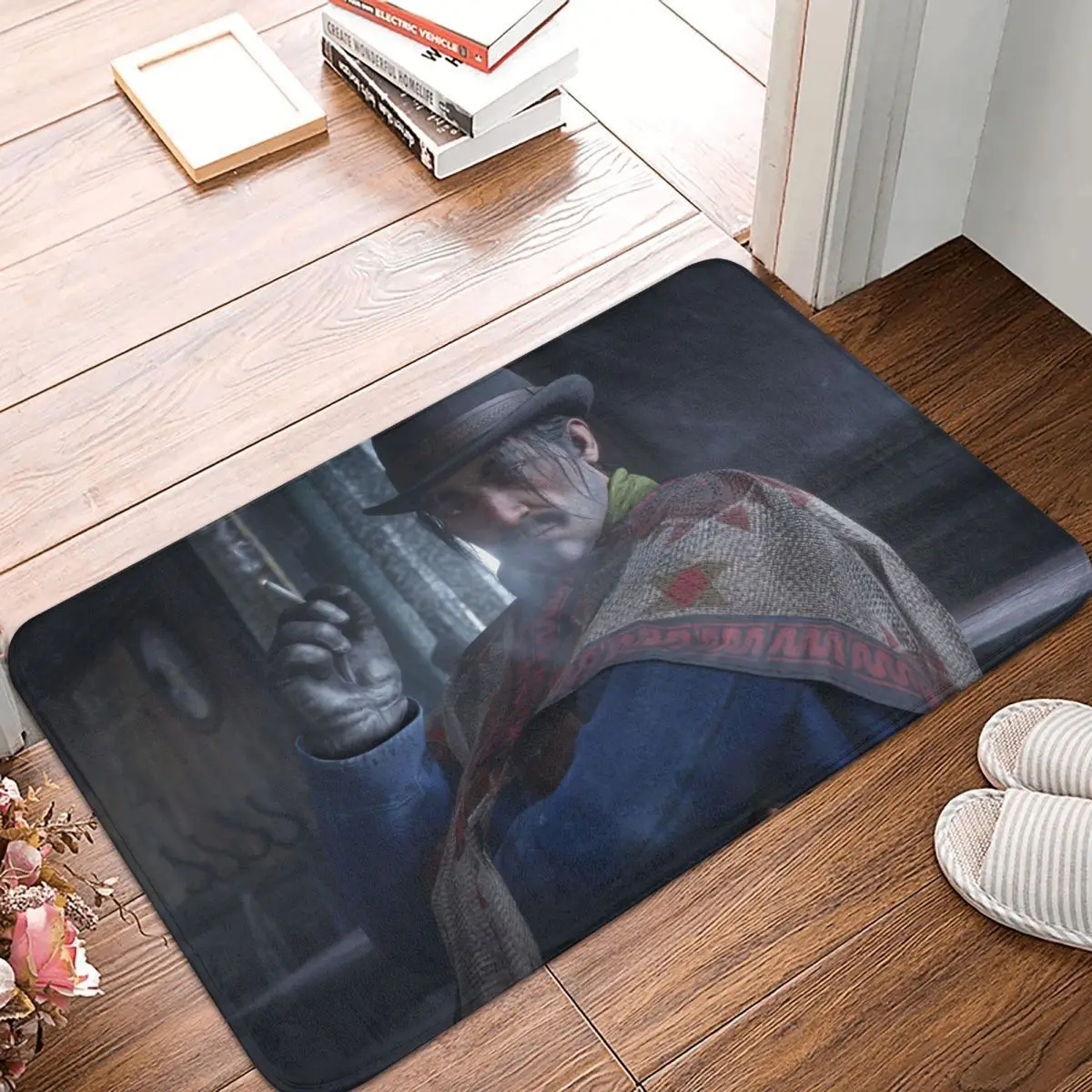 Red Dead Redemption John Marston Game Non-slip Doormat Javier Escuella Bath Bedroom Mat Welcome Carpet Flannel Pattern Decor