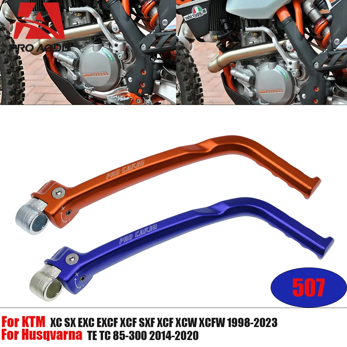 

For Husqvarn TE125 TC125 2014-2016 For KTM SX125 SX150 XC150 XCW200 2012-2015 Durable CNC Forged Kick Start Starter Lever Pedal