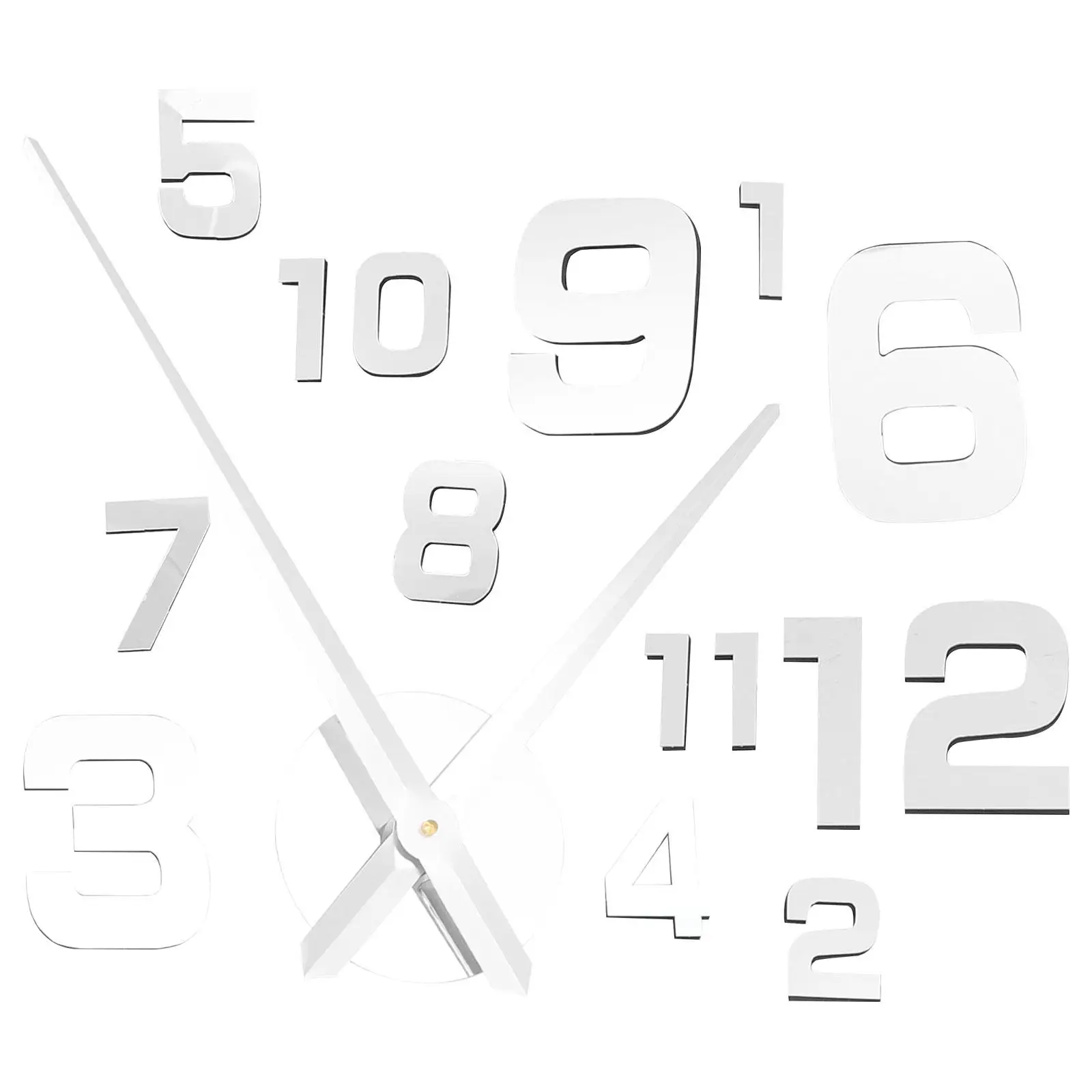 

Acrylic Wall Decor Acrylic Wall Clock Silent Disc Mute Core Bedroom Living Room Office Retro Style Versatile