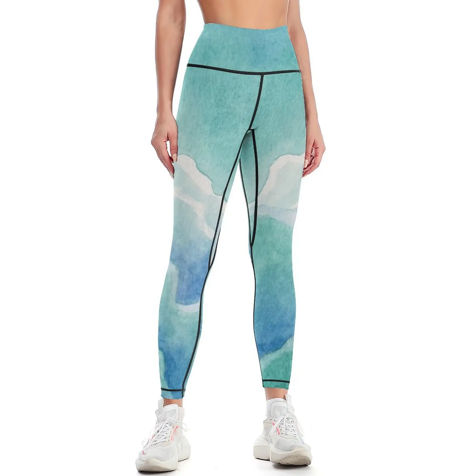 

Gay Man Pride Sky Leggings workout shorts sport pants Womens Leggings