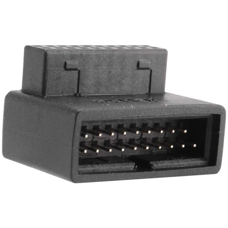 El mejor PH19A USB 3,0 cabezal interno USB3.0 19/20P enchufe convertidor adaptador de 90 grados para placa base de computadora