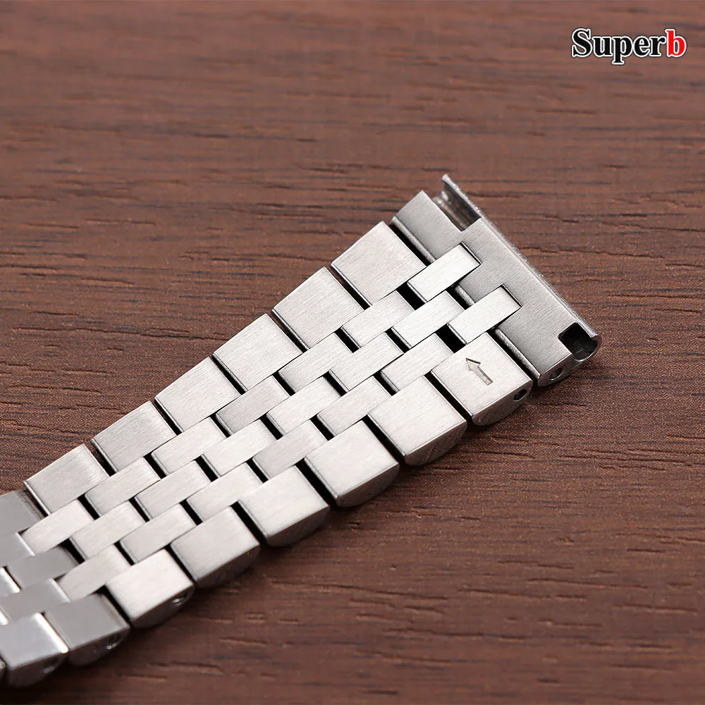 20mm 21mm 22mm Stainless Steel Watch Strap for Rolex DAYTONA SUBMARINER Yacht-Master GMT Luxury for Jubilee Curved End Bracelets
