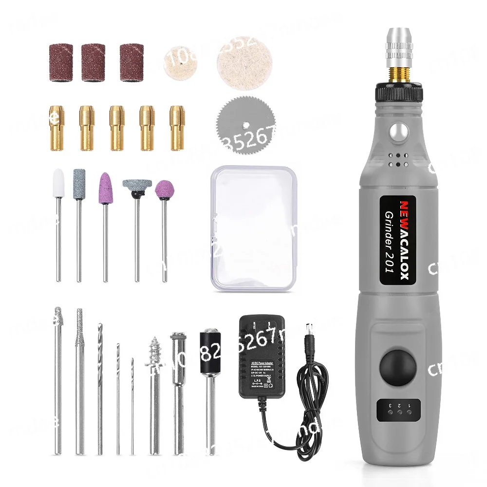 

Mini Electric Grinding Three-Color Polisher Power Socket Drill, Utility Kit