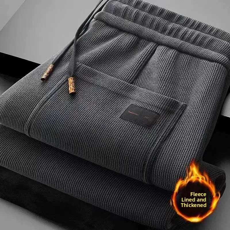 

Мужские рабочие брюки большого размера, износостойкие вельветовые брюки с прямыми штанинами на подкладке, повседневные брюки для повседневного использования