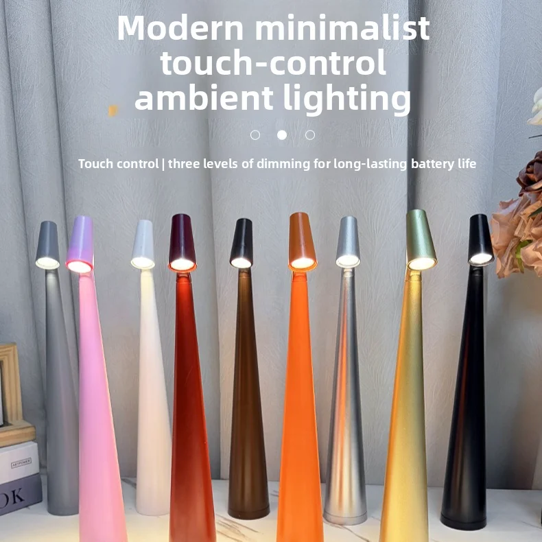 Cross-border charging desk lamp bedside high-end sense lamp creative decorative night light desktop atmosphere light