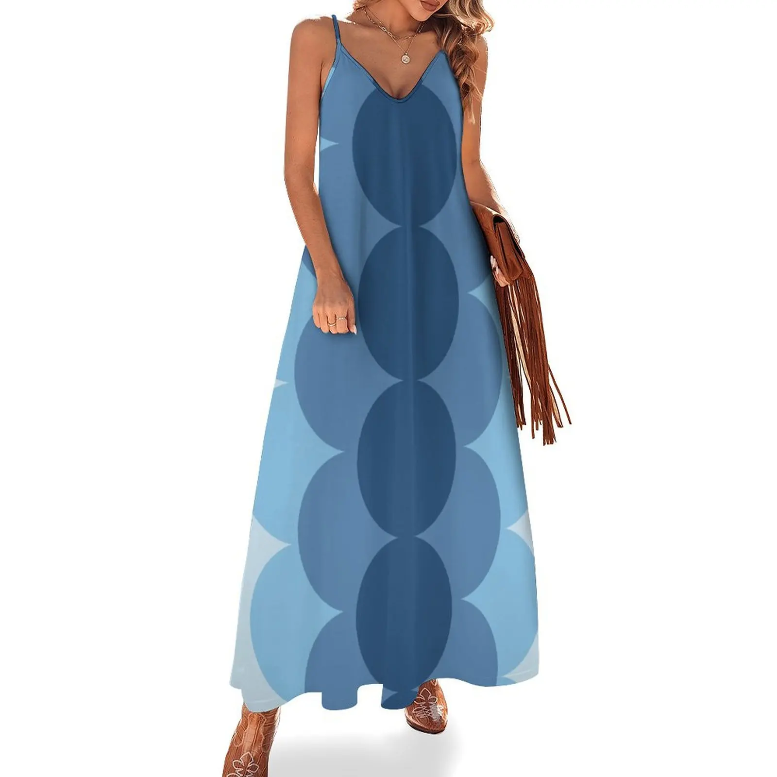 

Gradual Glacial Sleeveless Dress summer dress woman 2025 trendy Women's clothing Prom gown Dress