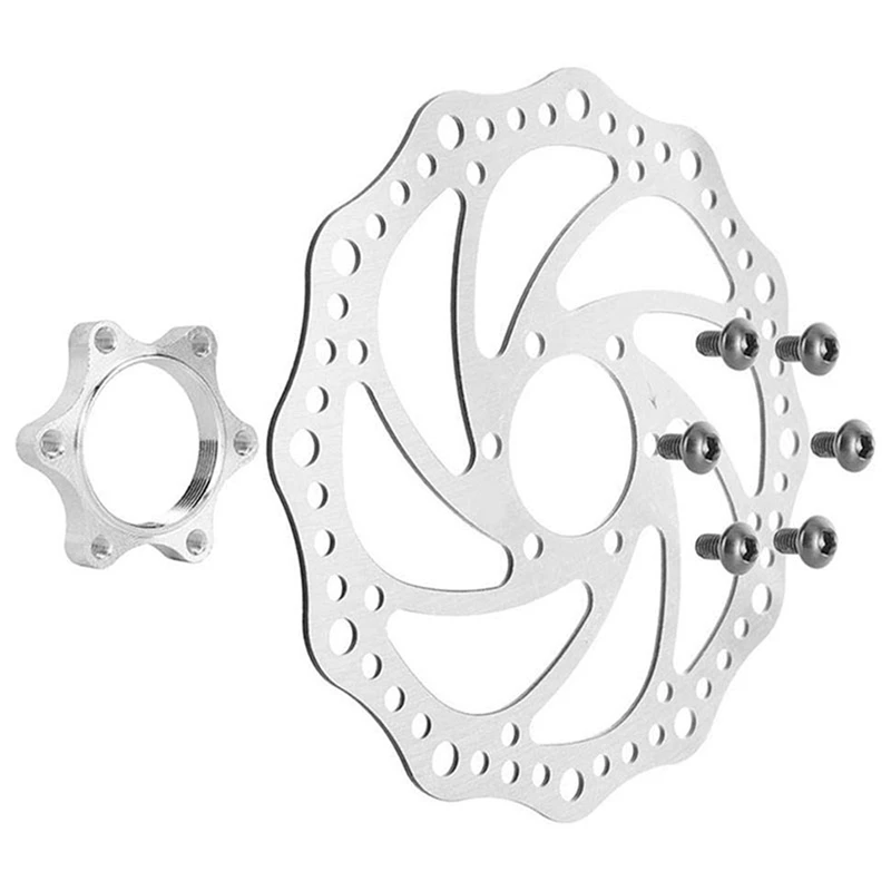 2X Bike Brake Disc Rotor 160Mm Stainless Steel Road Bike Disc Brake Accessories With 48Mm Flange Diagonal Hole