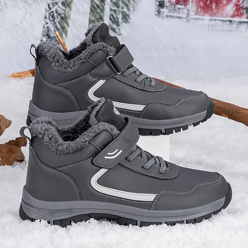 ELUVA Thermal Boots for Men Winter Snow Boots Waterproof Anti Slip Warm Lightweight Comfortable Outdoor Work Hiking Boots view 4