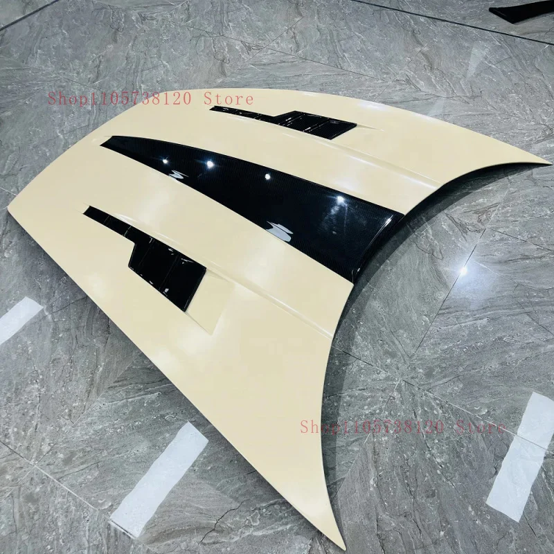 High Quality MIW Den Dry Carbon Front Engine Hood Cover Fit Automobile Exterior Modifiion Par