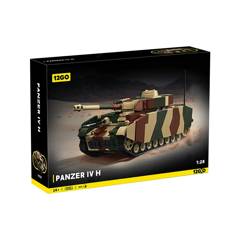 

IN STOCK 97030 MOC WW2 Germany Military Panzer IV H Building Blocks Assembling Tank Bricks Model Kids Toys Christmas Gift Set