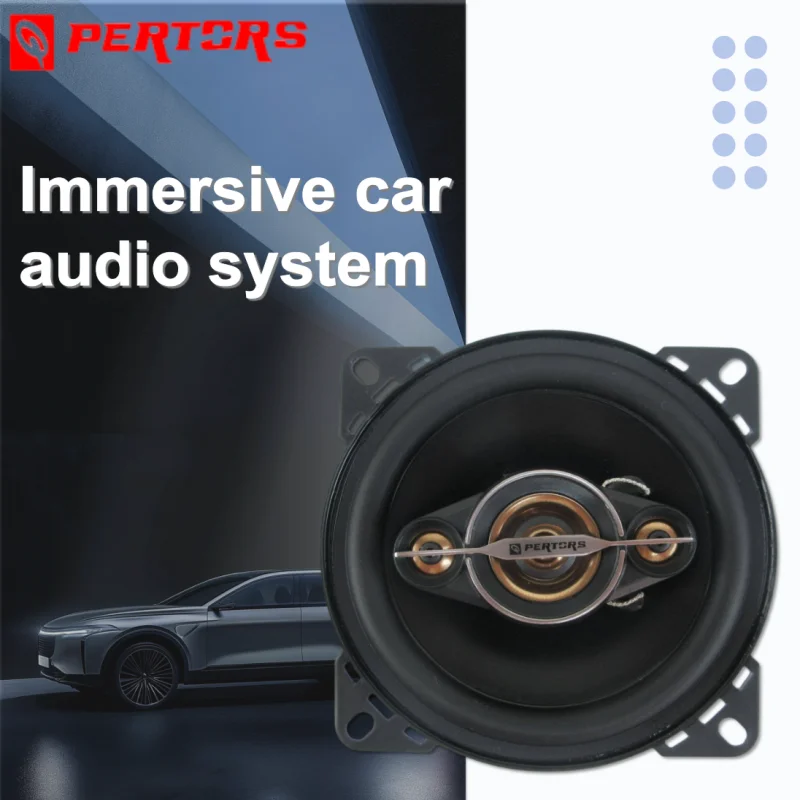 

A pair of 4-way coaxial car speakers 350W Max 35W RMS 4-inch diameter High power high performance sound quality 4 impedance