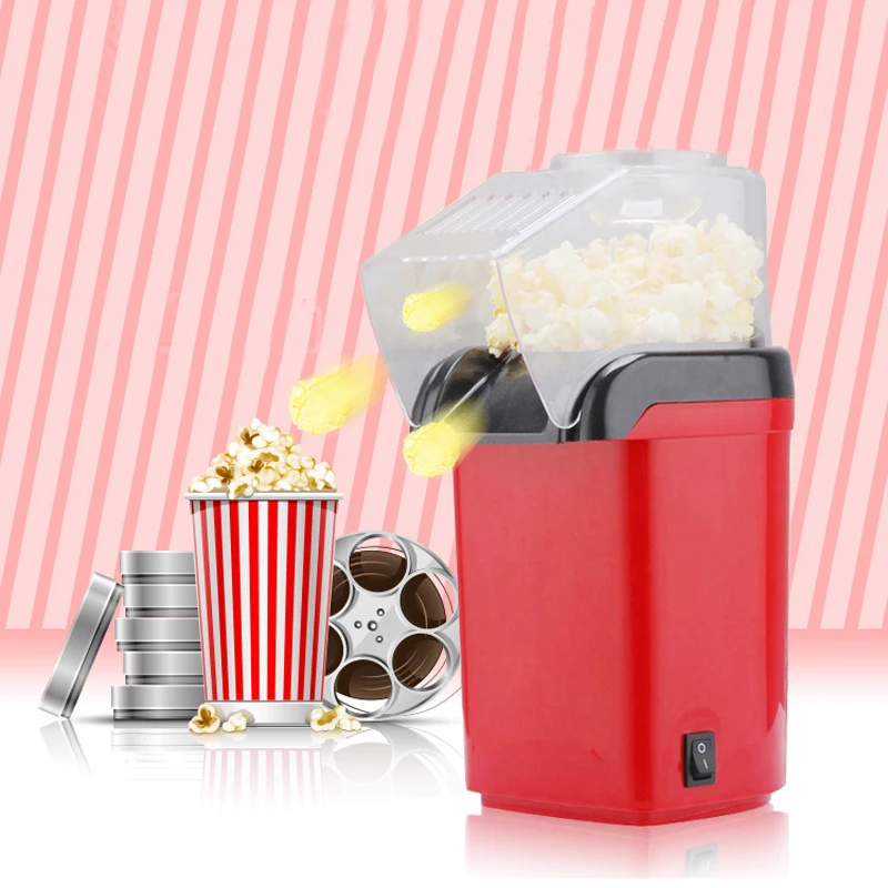 1200W Mini Household Healthy Hot Air Oil-free Popcorn Maker Corn Popper For Home Kitchen