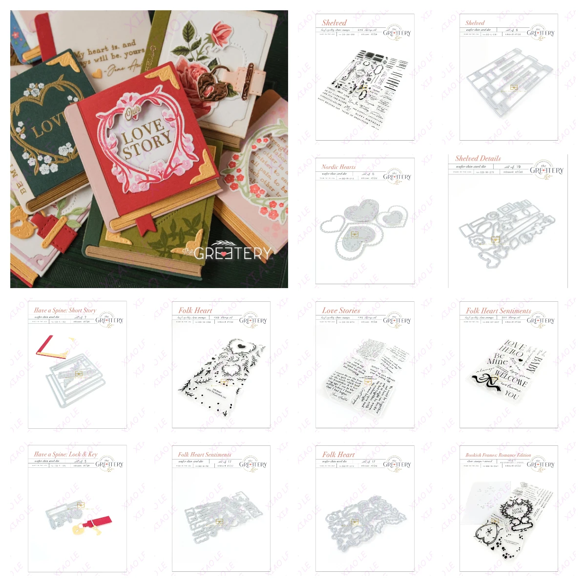 

Romance Edition Heart Sentiments Valentine Metal Cutting Dies Stamps Stencil Craft Embossing Make Paper Greeting Card Making