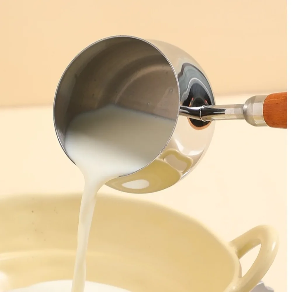 New Stainless Steel Milk Pot Thickened Small Food Supplement Pot Multifunctional Cooking Sauce Bowl