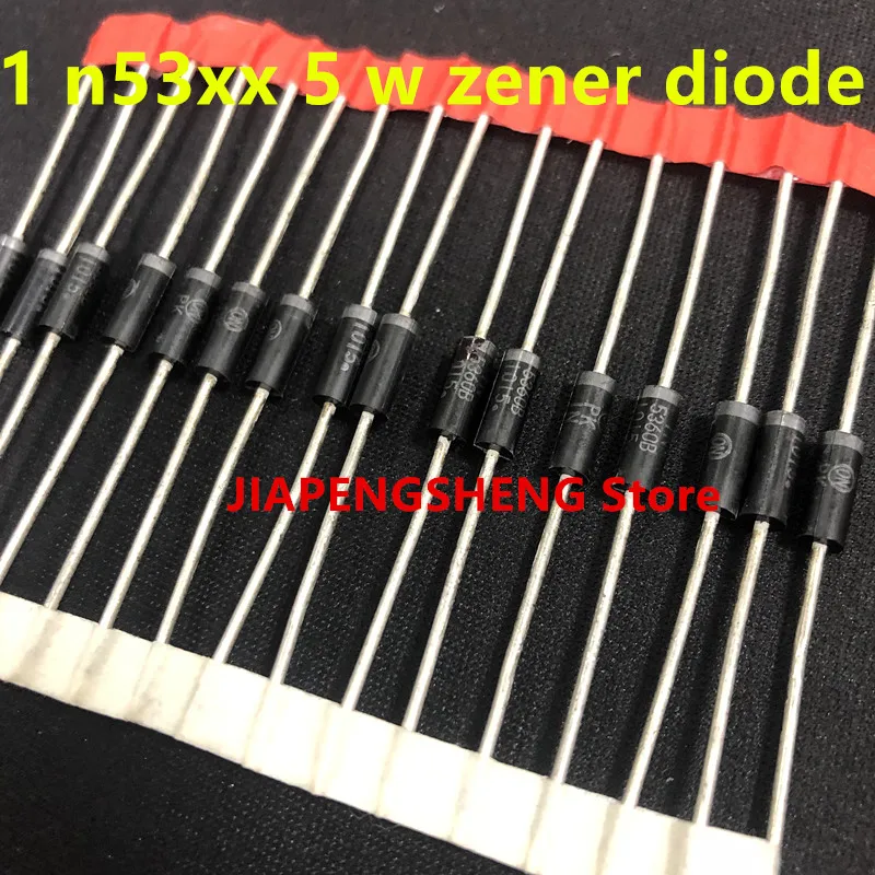 5 W regulator tube 1 n5353b/in5354b/1n5355b/1n5356b/1n5357b/1n5358b/1n5359b/1n5360b, 20PCs