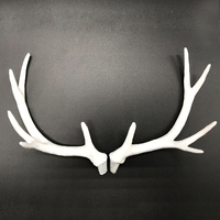 Simulation Deer Antlers White Black Plastic Deer Antler For DIY Headband Christmas Halloween Cosplay Costume Accessories