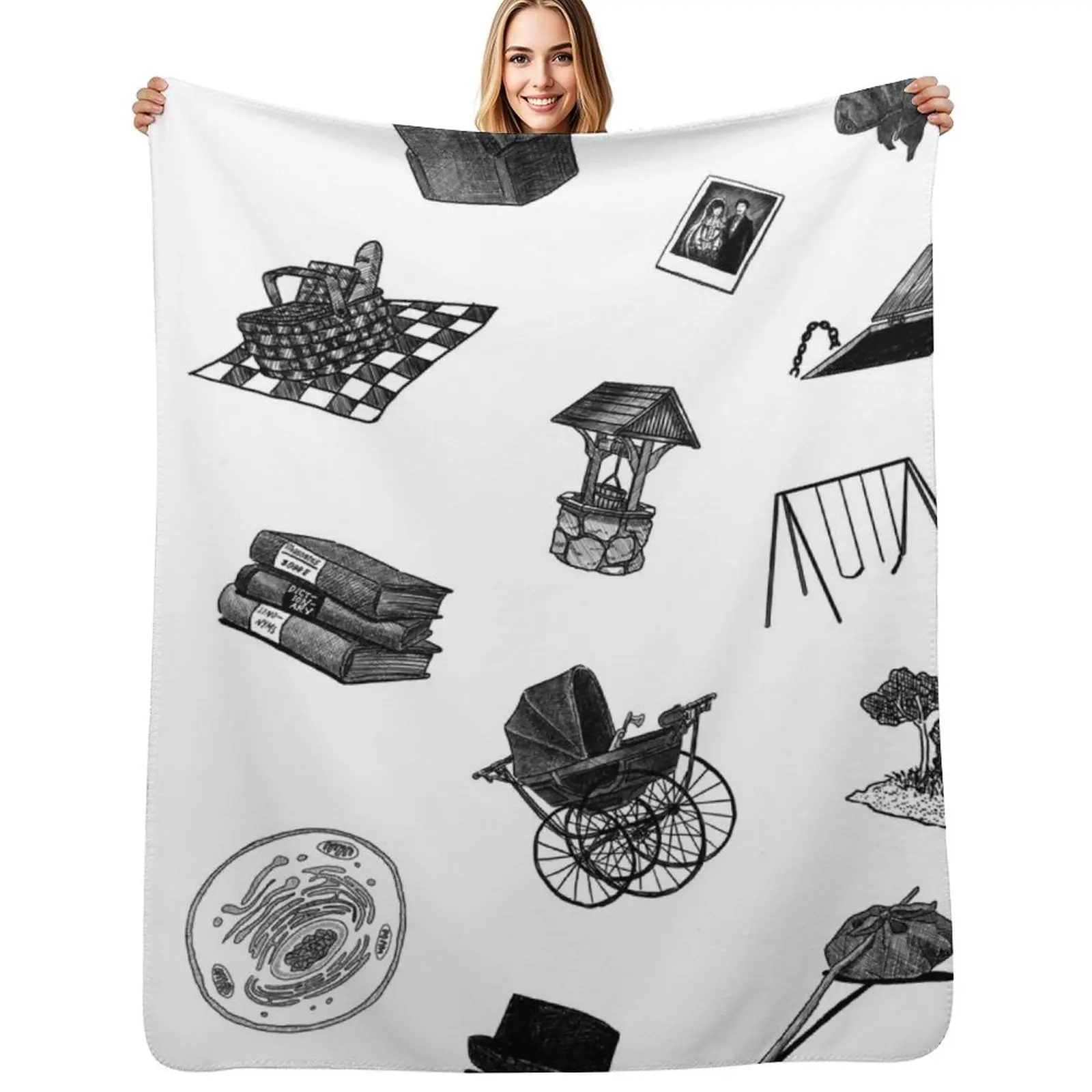 

A Series of Small Heartbreaks Throw Blanket christmas decoration Flannel Fabric Fashion Sofas Vintage Blanket