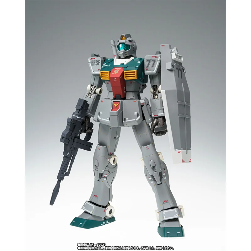 Bandai Gundam Fix Figuration Metal Composite RGM-79 GM Sleggar Cucuruz Doan's Island 18Cm Anime Original Action Figure Model Toy