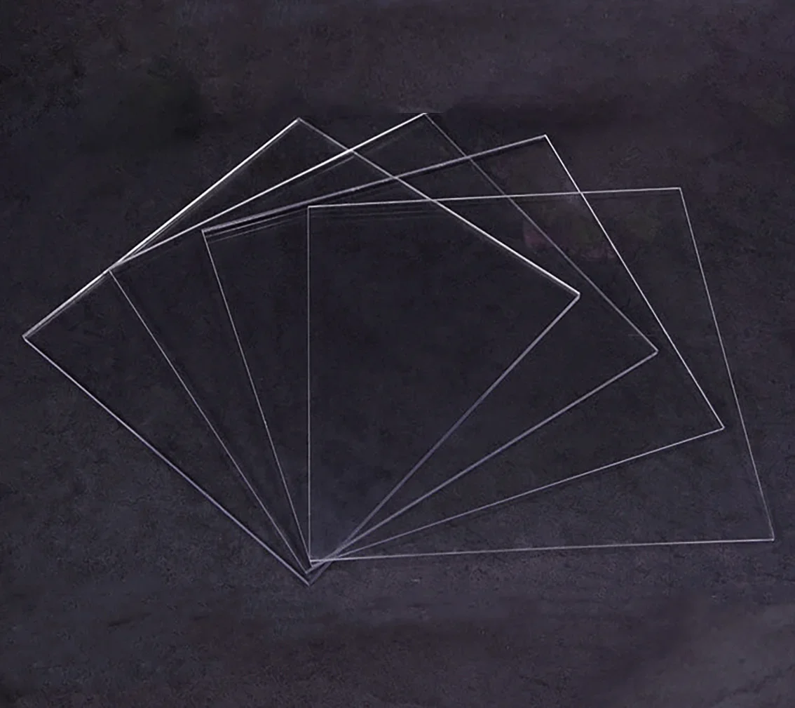 1Pcs 1.5mm Thickness Rectangle Transparent Plastic Sheet Board Processing Picture Frame Glass Display Rack DIY Manual Material