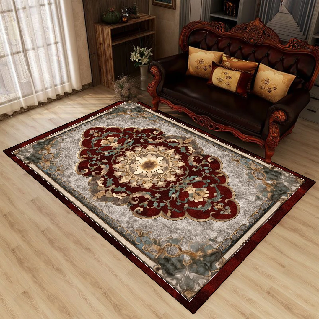 Persian Classical Style CARPET FOR LIVE ROOM Washable Soft Lounge Rug Room Decor Home Mats Easy Clean 160x230 Flannel Office 러그