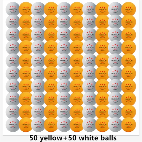 Huieson 3 Star Ping Pong Balls 50~100 PCS ABS 40+ New Material Table Tennis Balls Ping Pong Balls For Competition