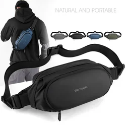 New simple casual men's waist pack outdoor sports fashion trend crossbody bag chest bag waterproof anti-theft nylon