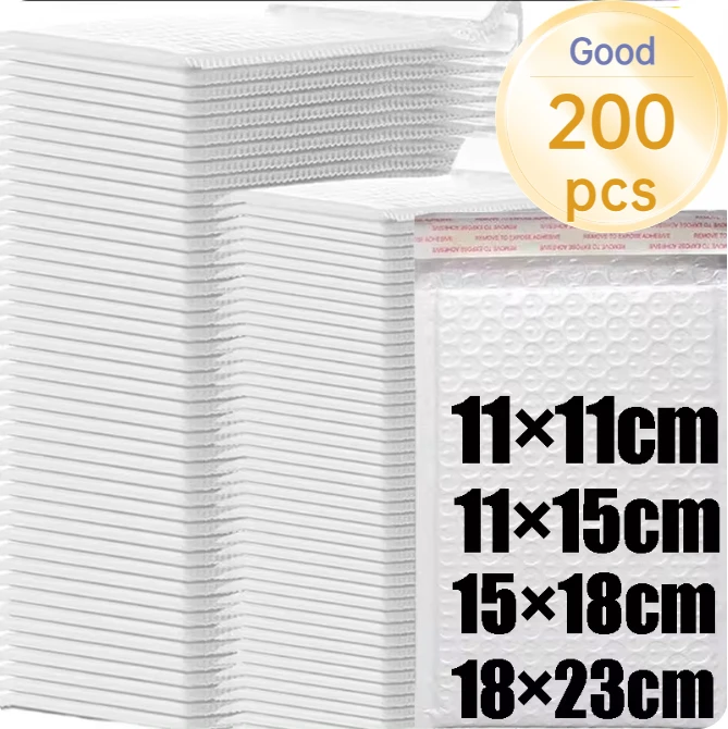 

10/20pcs Composite Pearlescent Film Bubble Bag White Garment Packaging Express Bag Thickened Envelope Foam Waterproof Bubble Bag