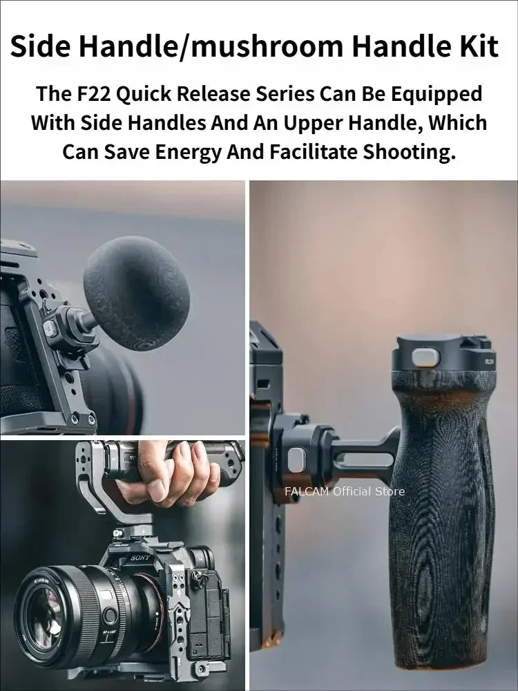 Cold Shoe Adapter Quick Release SET Side Hand Grip Mushroom Handle Dual Pan Head Dual Head Magic Arm F22 Series Falcam Official