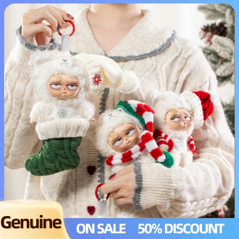 

Christmas Limit Sleepless Grumpipi Snowlight Tale Series Blind Box Vinyl Dolls Anime Figure White Grumpipi Pendant Mystery Box