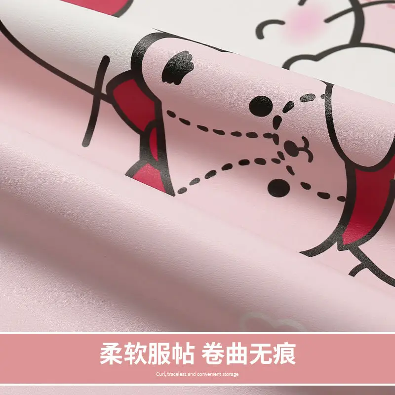 مرحبا كيتي Kuromi Kawaii مفرش طاولة مستديرة مقاوم للماء مقاومة للزيت طاولة شاي الملابس المنزلية مفرش طاولة جلدي بالجملة #4